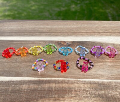 Cute Gummy Bear Rings | Beaded Jewelry | Fun Accessories | Gifts for Friends | Statement Pieces | Gifts for Kids - image6